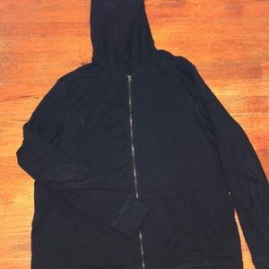 Hooded black sweater regular fit / H&M MEN
